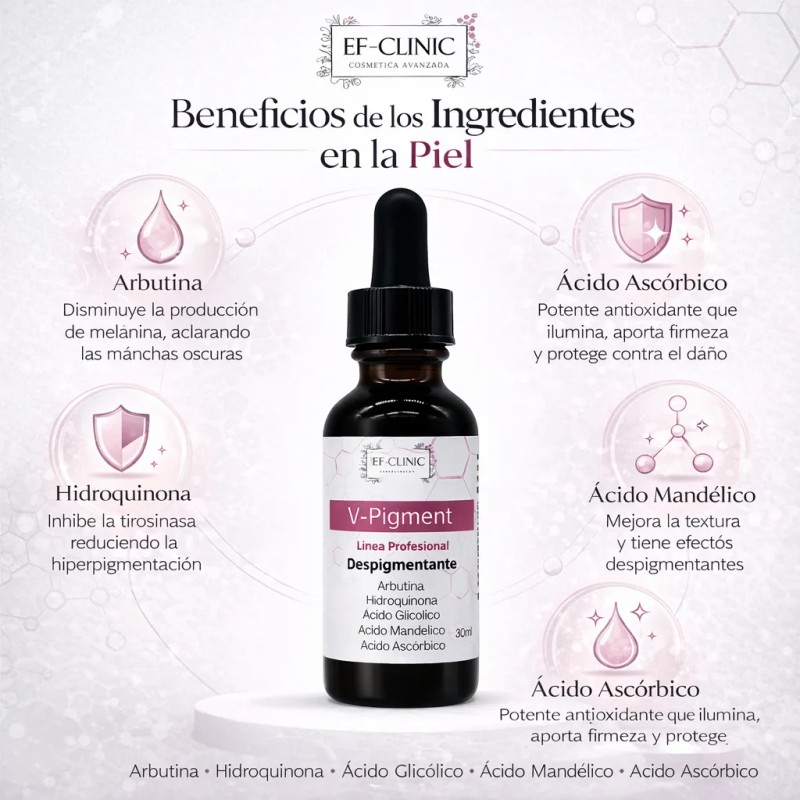 V-pigment Serum 30ml Despigmentante Manchas Arbutina Vit C Todo Tipo