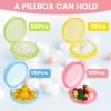 Sibba 5 Packs Small Pill Box Travel Pill Container Portable