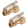 Air Chuck with Clip,2PCS Air Chuck Brass Internal Thread Tire