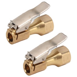 Air Chuck with Clip,2PCS Air Chuck Brass Internal Thread Tire Pump Nozzle Connector Universal for Inflators