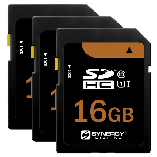 Synergy Digital 16GB Secure Digital SDHC UHS-I Memory Cards, Compatible