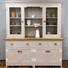 Rierdge 4 Pcs White Flush H-Hinges, Antique H-Shape Hinges for