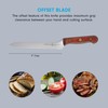 Messermeister Custom 8” Offset Scalloped Knife, Terra Red - X50