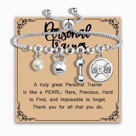 MAOFAED Personal Trainer Gift, Fitness Instructor Bracelet, Gym Workout Jewelry, Fitness Trainer Gifts CA