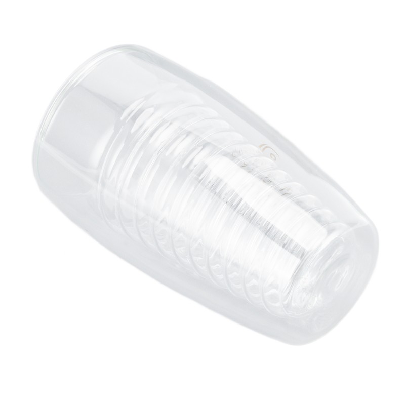 Double Wall Glass Coffee Cup 320ml High Temperature Resistance Clear