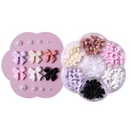 1 Box Bow-Knot Nail Art Rhinestone Rhinestone Bow Tie Nail DIY Nail Art Decoration Nail Rhinestones for Decoration Nails Art Supplies Party Wedding Banque