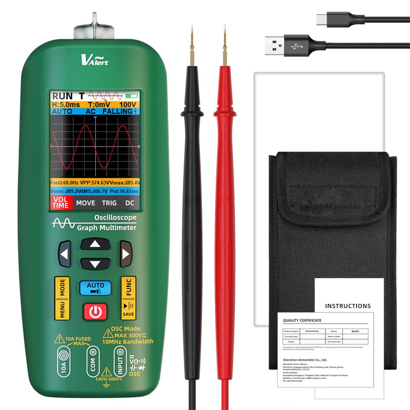 BSIDE O1 Digital Multimeter with Oscilloscope Signal Generator 4 Results