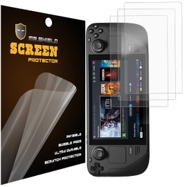 Mr.Shield [3-Pack] Screen Protector For Steam Deck/Steam Deck OLED 2021 & 2022 & 2023 Premium Clear (PET Material)