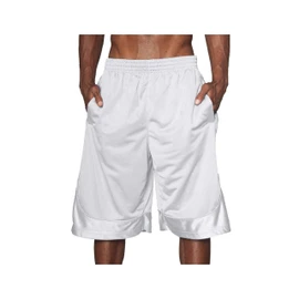 Shaka Wear Pantalones cortos de baloncesto para hombre, de malla, para entrenamiento, gimnasio, deportes, correr, atlético, con bolsillos, regular, grande, S ~ 5XL, Blanco, 2X