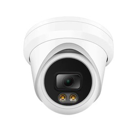 ENS Security Titanium IP-5IRD802-28-CL 8MP Intelligent Analysis IP Turret Camera, 2.8mm Warm Light Color Night Vision IP67 Audio SD Slot RTSP Dual Stream PoE NDAA Compliant