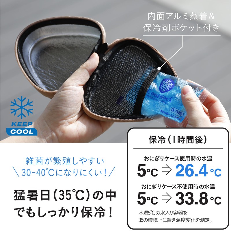 CB Japan Onigiri Case Carrier Bag, Cool-Keeping, Shoulder Strap, Detachable