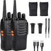 Radios de Comunicación Inalámbricos,Walkie-Talkies Inalámbricos 16 Canales,Walkie-Talkies con Micrófono,Intercomunicador Profesional