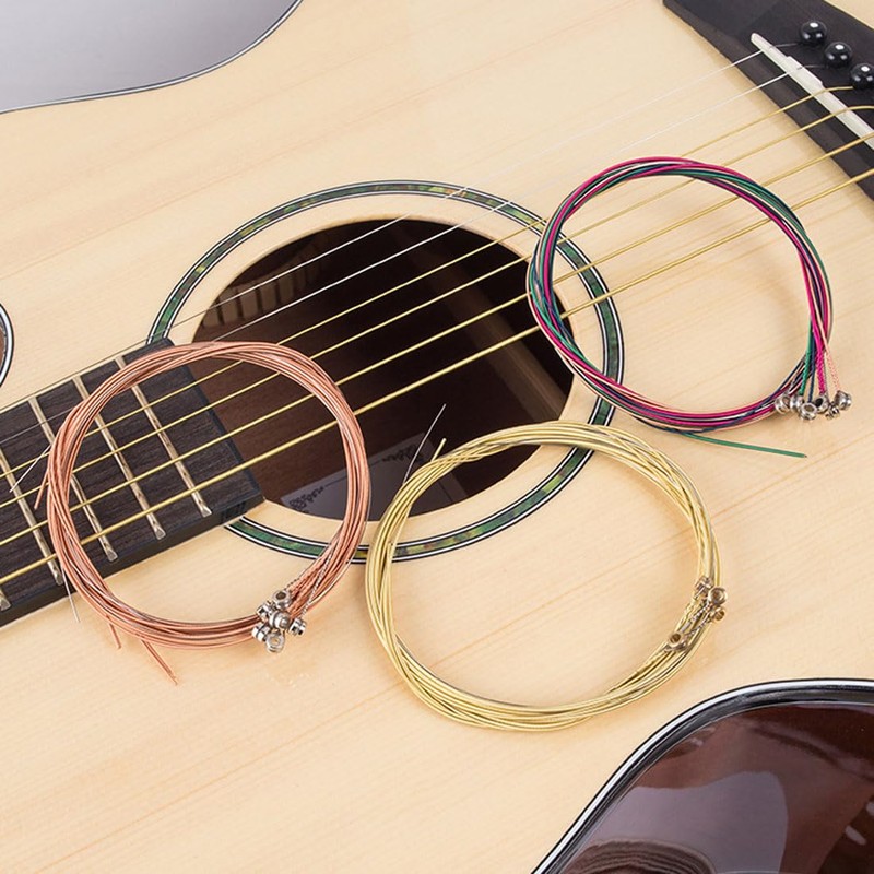 BZKSER 6 Sets Acoustic Guitar Strings - Guitar Strings Acoustic