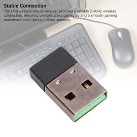 Dpofirs V2 Pro Wireless Gaming Mouse 2.4GHz Receiver Adapter, Plug and Play, Ultra Low Latency, Quick Response Times, Connectivity, Fit for V2 Pro Wireless Mouse