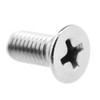 NOTRICKT MS-018 M5x12 Cross Hole Countersunk Machine Screw, Stainless Steel,