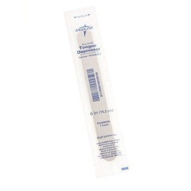 Medline MDS202077 Non-Sterile Tongue Depressor, 6" (Pack of 2500)