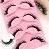 False Eyelashes, Wispy Cat-Eye Eyelashes, Wet Look, Curly, Fox Eye,