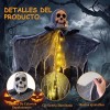 RICUVED - 2pcs Esqueletos Fantasma Colgante Halloween Decoración Y Luz