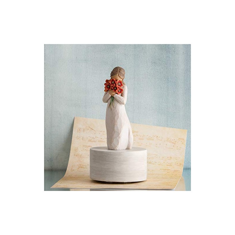 Willow Tree Surrounded by Love Musical, Sculpted Hand-Painted Musical Figure