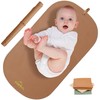 Portable Baby Diaper Changing Mat,Soft Faux Leather, Wipeable & Easy
