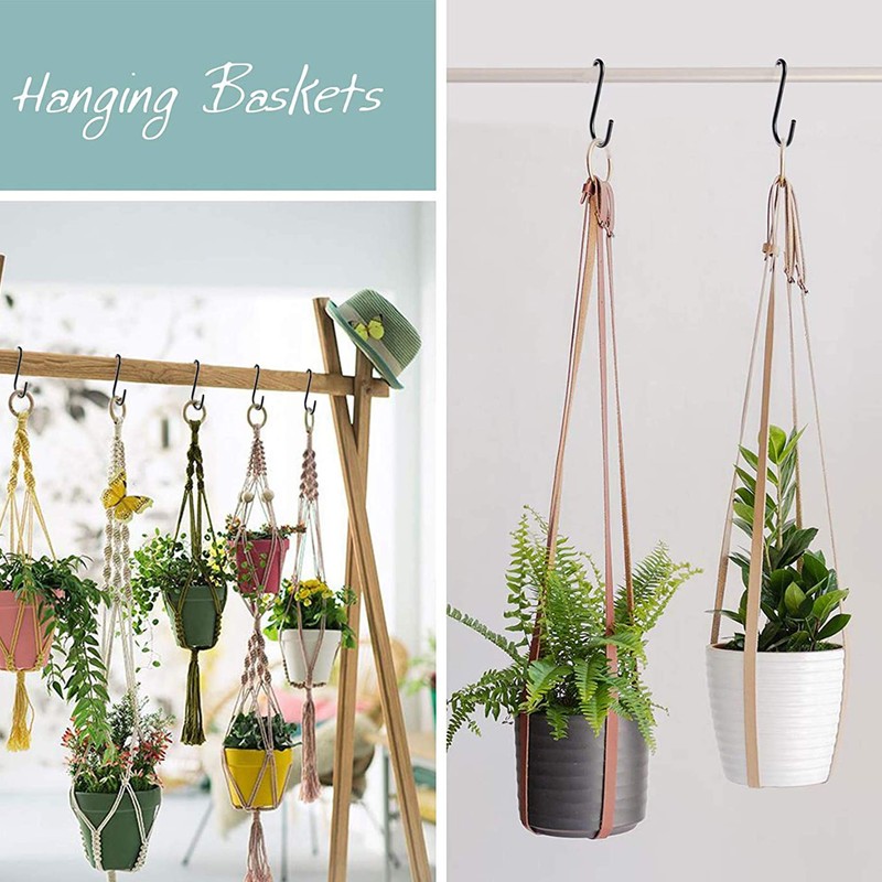 Swatowot heavy duty S-hooks, S shaped hanging hooks, large hangers