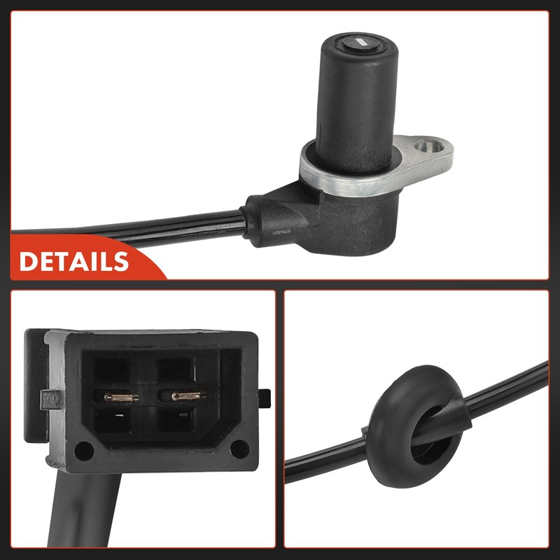 1 x ABS sensor rear axle for A4 8E2 8EC
