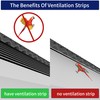 Lahoreeky Soffit Vents Strip for Eaves Ventilation 3.93" x 10.93y,