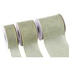 Joycrosso Burlap Wired Edge Ribbon 2.5 inch x 10 Yards,