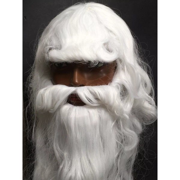 Forum NEW Beard White WIG Deluxe Forum 23074 NIP Faux