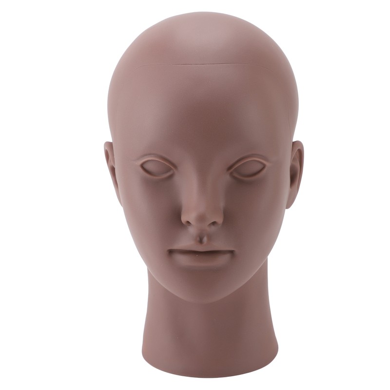Female Bald Head Mannequin PVC Soft Rubber Human Skin Texture