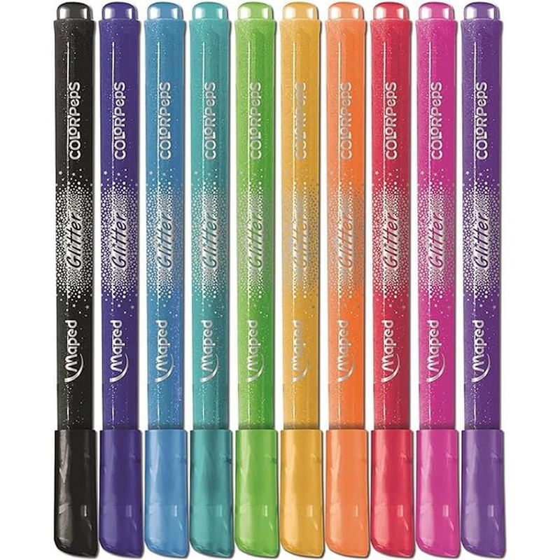 Maped - Colour Peps Glitter Felt Tip Pens - Excellent
