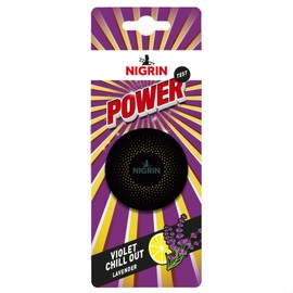 NIGRIN POWER Air Freshener - Freshens Car Interior Air Freshener - Air Vent - Intense Long Lasting Fragrance - Violet Chill Out - 1 Piece