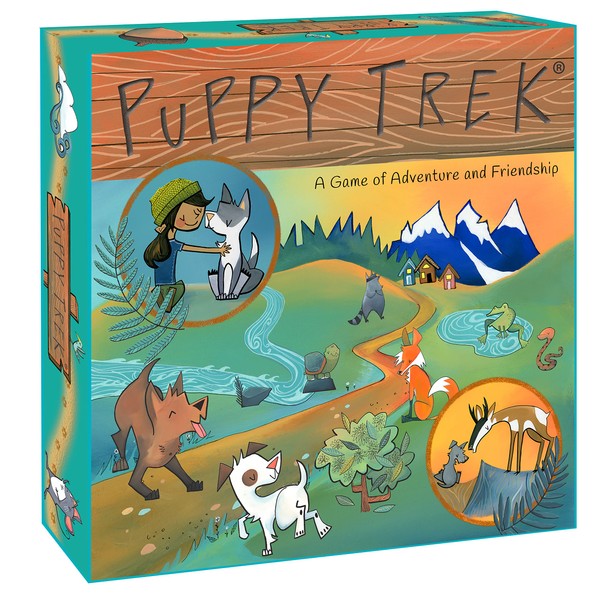 Puppy Trek - Adventure Board Game for Kids, Ages 5 and Up; Help Puppies Race Home; Move Your Mind and Body; 2 to 6 Players, Fun for The Whole Family; Wild Things Await!