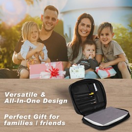 Tudguiloae Bible Cover for Women, Lion Bible Verses Theme, Bible Case, Bible Bag, Large Space, Multiple Zippered Pockets, Waterproof Canvas, Bible Holder Case - Perfect for Christian Gifts