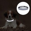 Collar reflectante para cachorros, perros y gatos, color rosa, talla