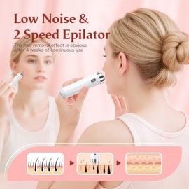 Epilator,2 in 1Epilator for Women Rechargeable,Womens Electric Shaver with LED Light,Rechargeable,Hair Removal for Women Legs/Face/Bikini/Arms,Smooth Epilator Trimmer Travel Kit Set Upgrade