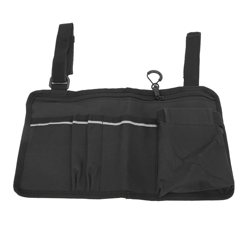 Wheelchair Side Storage Bag Organizer Waterproof Multi Pocket Armrest Pouch