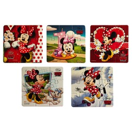 Myesha Toys Mini Mickey & Friends Zigsaw Puzzle, Pack of 5, Total 45 Pieces