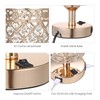 Tomshine Crystal Bedside Table Lamp Decorative Desk Light with Dual