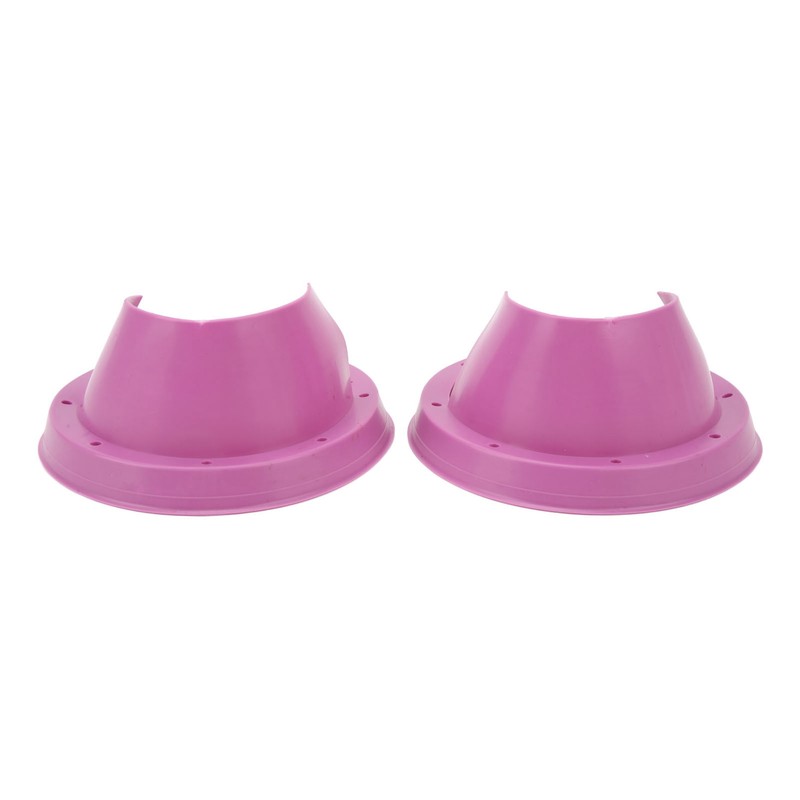 6.5in 2 Pcs Purple Car Speaker Baffle Kits Silicone Horn