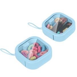 Chfory Hair Tie Organizer, Small Portable Hair Accessories Storage Can Be Stackable Or Hung On The Wall, Small Items Holder Hair Tie Organizer for Jewelry Hair Stuff Hair Clip Cotton Swab