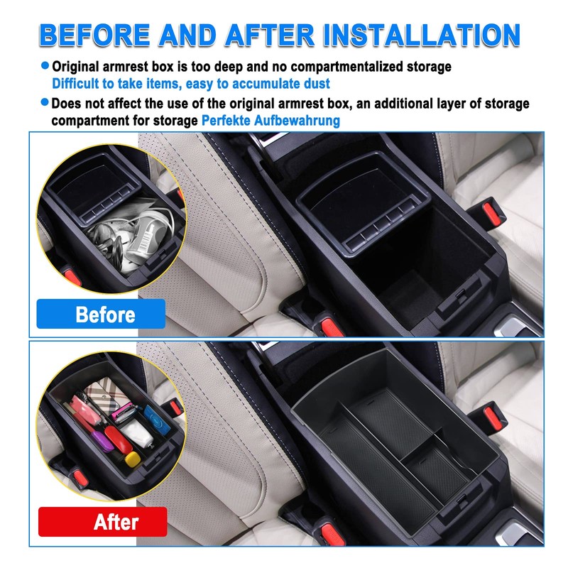 SHAOHAO for 2025 2026 Subaru Ascent Center Console Organizer for