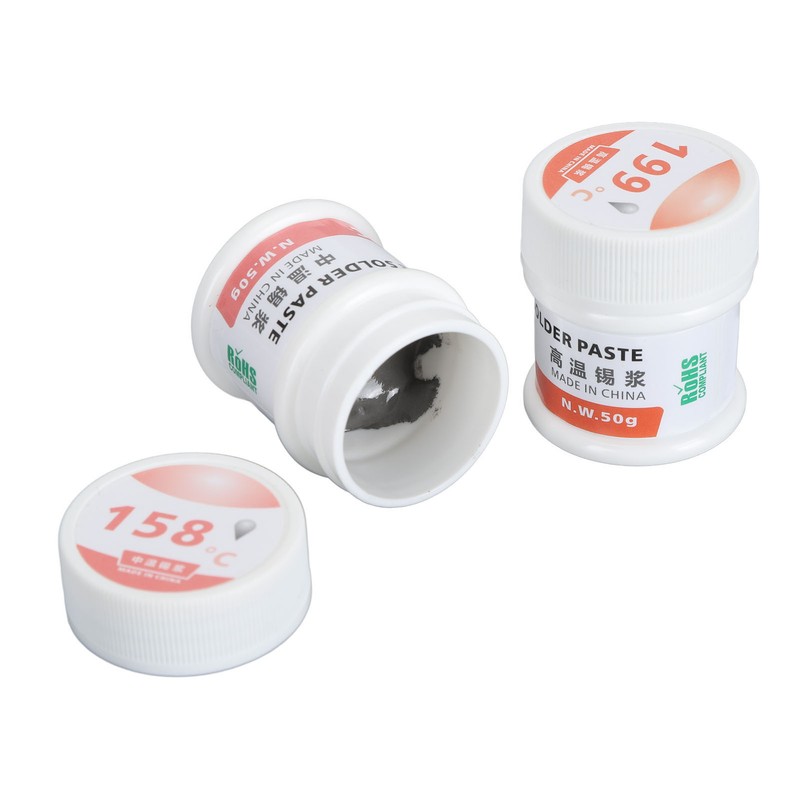 2Pcs Welding Solder Paste 25 to 45μm 158℃ 199℃ Soldering