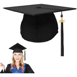 Graduation Cap with 2025 Tassel, Unisex Adult Graduation Cap for High School Bachelor