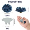 22PCS Screw-in Cricket Spikes with Spanner Blue Cricket Shoe Studs