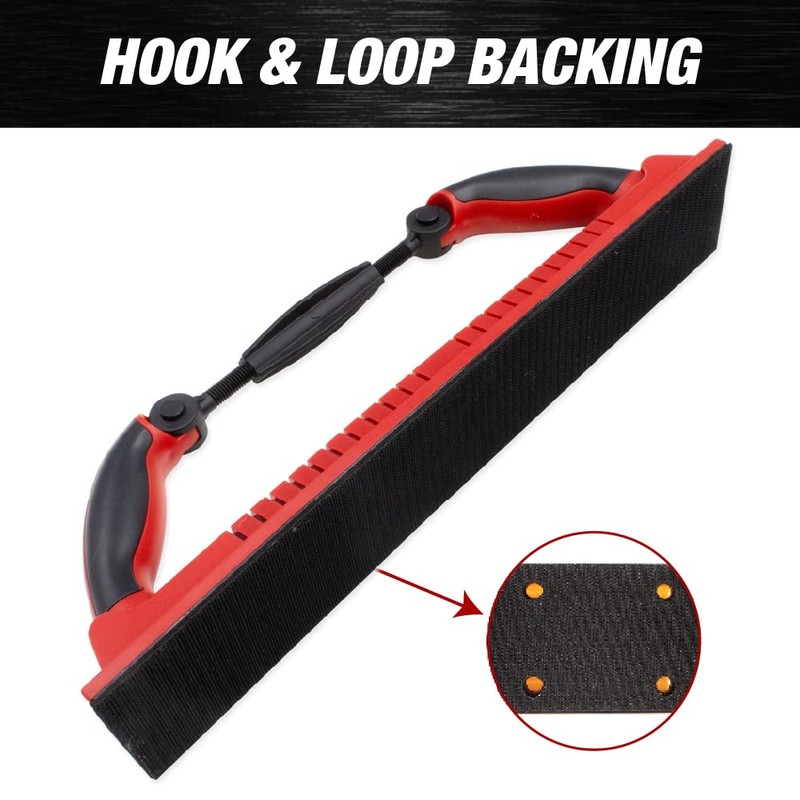 Adjustable Radius Flex Longboard Hand Sanding File Block with Hook