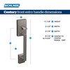 Schlage FE285 CEN 622 LAT CEN Century Front Entry Handleset
