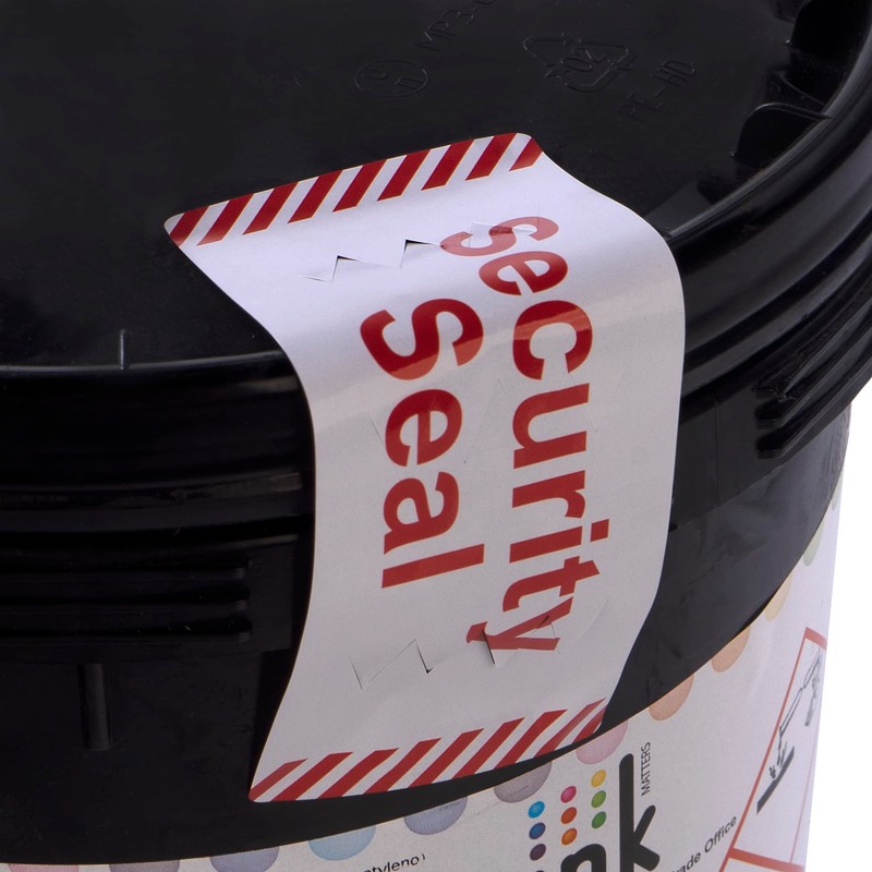 MD Labels Security Seal Stickers with Notches Print Security Seal