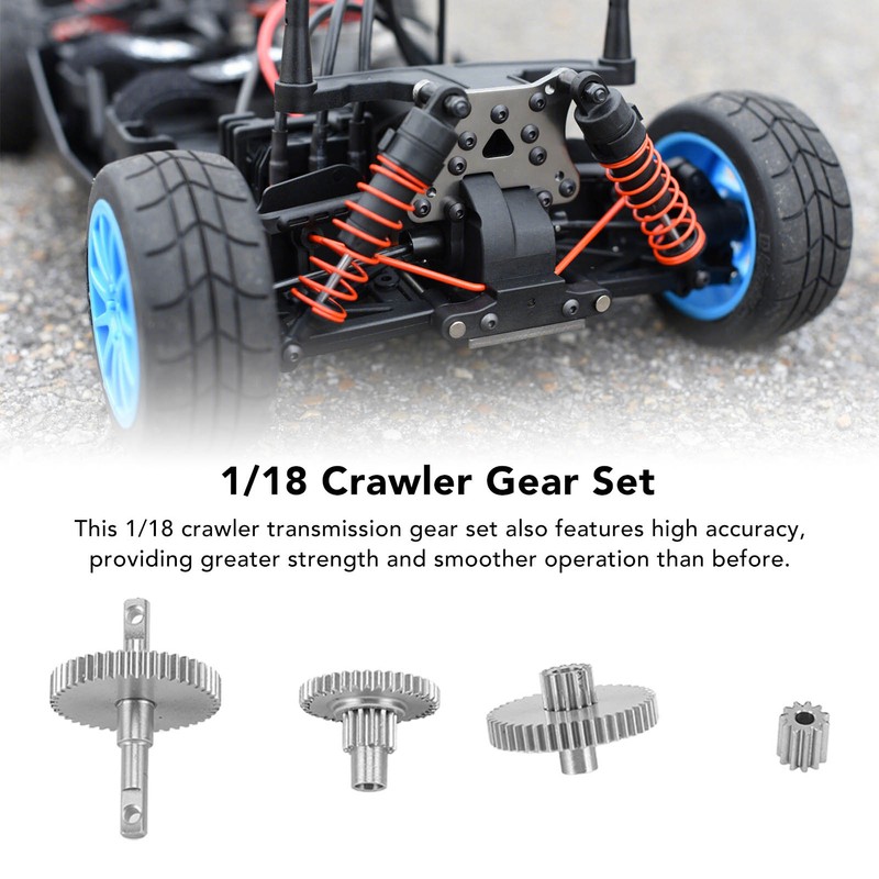 RC Crawler Gear Set Stainless Steel Easy Installation Light Precise