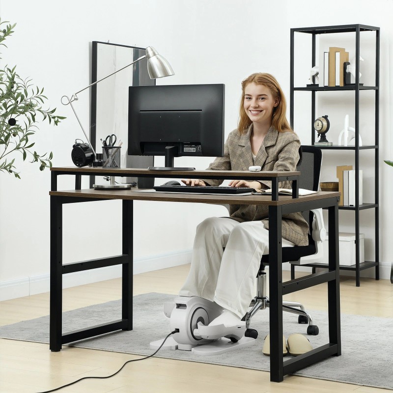 Soozier Under Desk Elliptical Machine with Remote Control, 10 Speeds